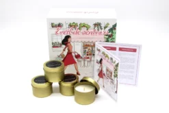 Coffret 4 bougies 400ml eveil de senteurs
