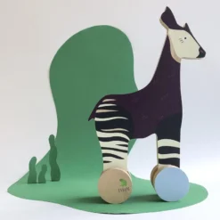 Coffret cadeau jouet en bois l'okapi