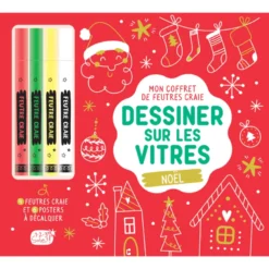 Coffret dessiner sur les vitres Noël
