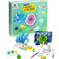 Coffret fabrique tes cristaux et géodes
