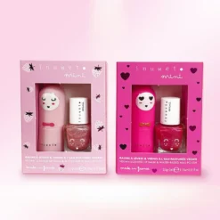 Coffret fuchsia baume et vernis - cerise