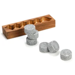 Coffret 6 glaçons en granit