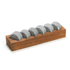 Coffret 6 glaçons en granit