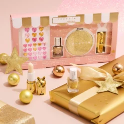 Coffret glitter doré - cheesecake papaye