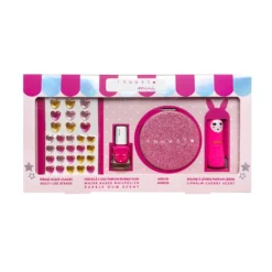 Coffret glitter rose - cerise et fraise