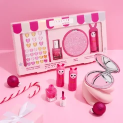 Coffret glitter rose - cerise et fraise