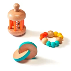 Coffret 3 hochets Montessori