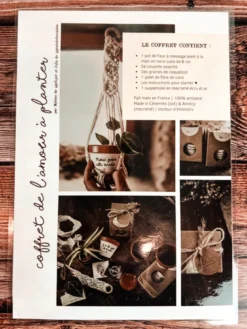 Coffret j’ai du pot de t’avoir – cadeau plantes & macramé