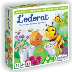 Coffret L'odorat jeu d'éveil sensoriel découverte des odeurs méthode Montessori
