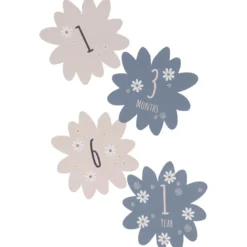 Coffret naissance à empreintes daisy blue