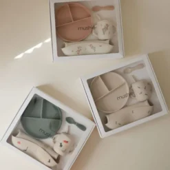 Coffret repas en silicone bee (4 pièces)