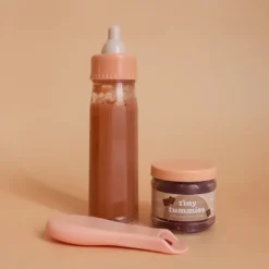 Coffret repas petit pot et biberon magiques pour poupée chocolat