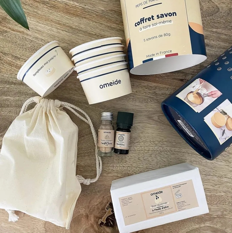 Coffret savon diy mandarine