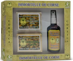 Coffret savons et eau florale immortelle