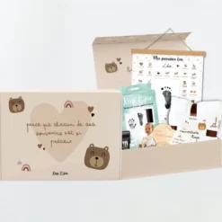 Coffret souvenirs bébé complet - ourson