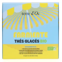 Coffret thés glacés bio Farniente 28 sachets XL terre d'Oc