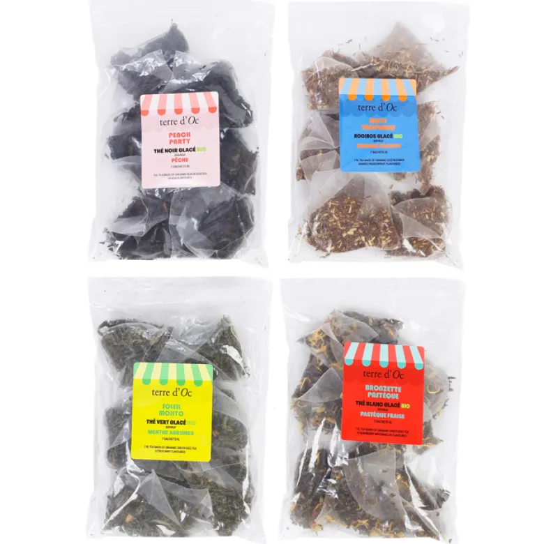 Coffret thés glacés bio Farniente 28 sachets XL terre d'Oc