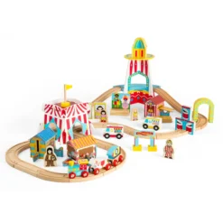 Coffret train fête foraine - 54 pièces