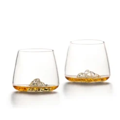 Coffret 2 verres à whisky topographiques