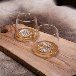 Coffret 2 verres à whisky topographiques