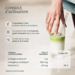 Collagène marin matcha et vitamine C beauté articulation anti-âge Nutri & Co