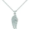 Collier aile argent en acier 316l