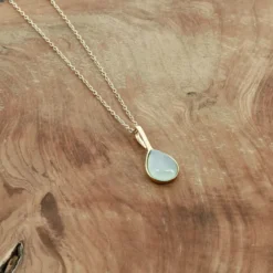 Collier Août Calcédoine