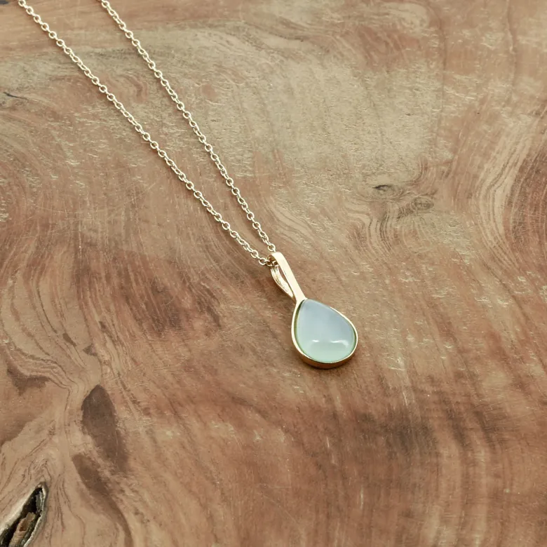 Collier Août Calcédoine