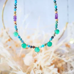 Collier chandi turquoise