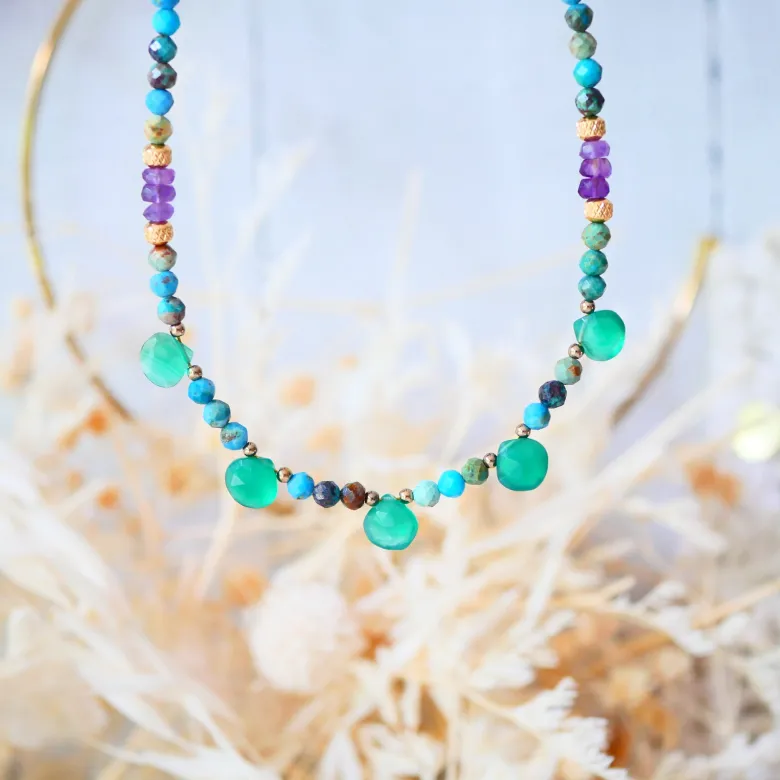 Collier chandi turquoise