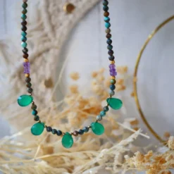Collier chandi turquoise
