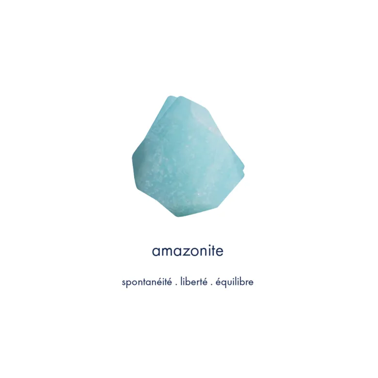 Collier court amazonite - éos