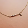 Collier cube mini rêve golden