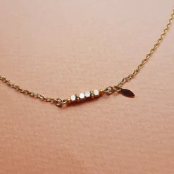 Collier cube mini rêve golden