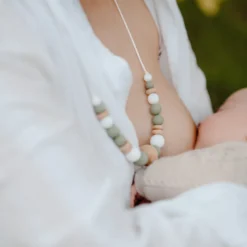 Collier d'allaitement - sauge