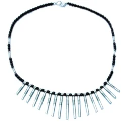Collier de mariage noir touareg celebra