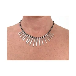 Collier de mariage noir touareg celebra