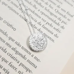 Collier jaci pleine lune argent