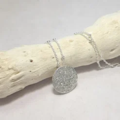 Collier jaci pleine lune argent