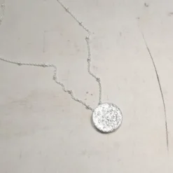 Collier jaci pleine lune argent
