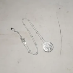 Collier jaci pleine lune argent