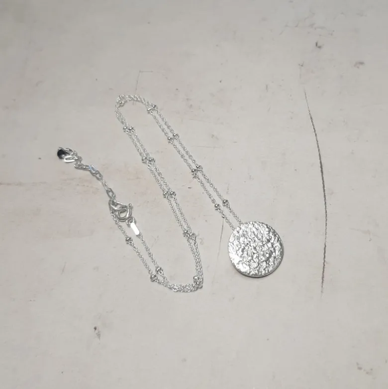 Collier jaci pleine lune argent