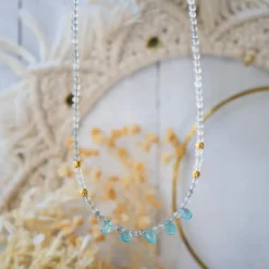 Collier kalimata aigue marine
