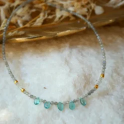Collier kalimata aigue marine