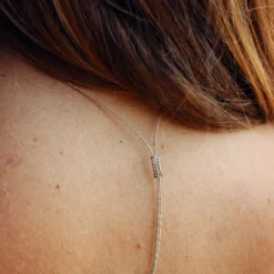 Collier labradorite en forme de coin (9mm)