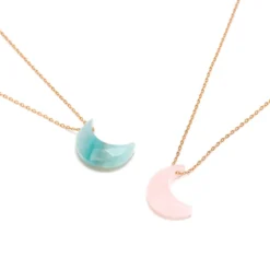 Collier Lune amazonite quartzite