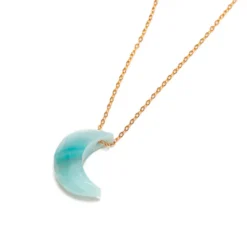 Collier Lune amazonite quartzite