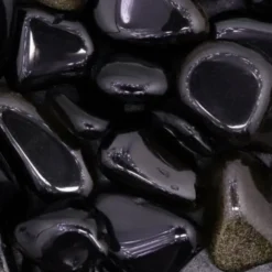 Collier obsidienne helena or