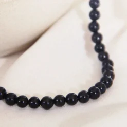 Collier obsidienne helena or