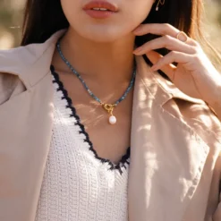 Collier océan Bleu
